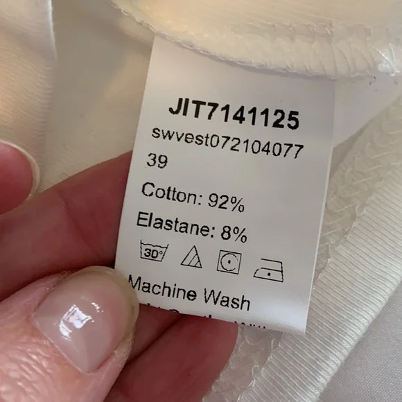 Shein white rhinestone crop top - Picture 5 of 7